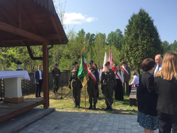 Uroczystość poświęcenia pomnika – nagrobka dowódcy oddziału AK